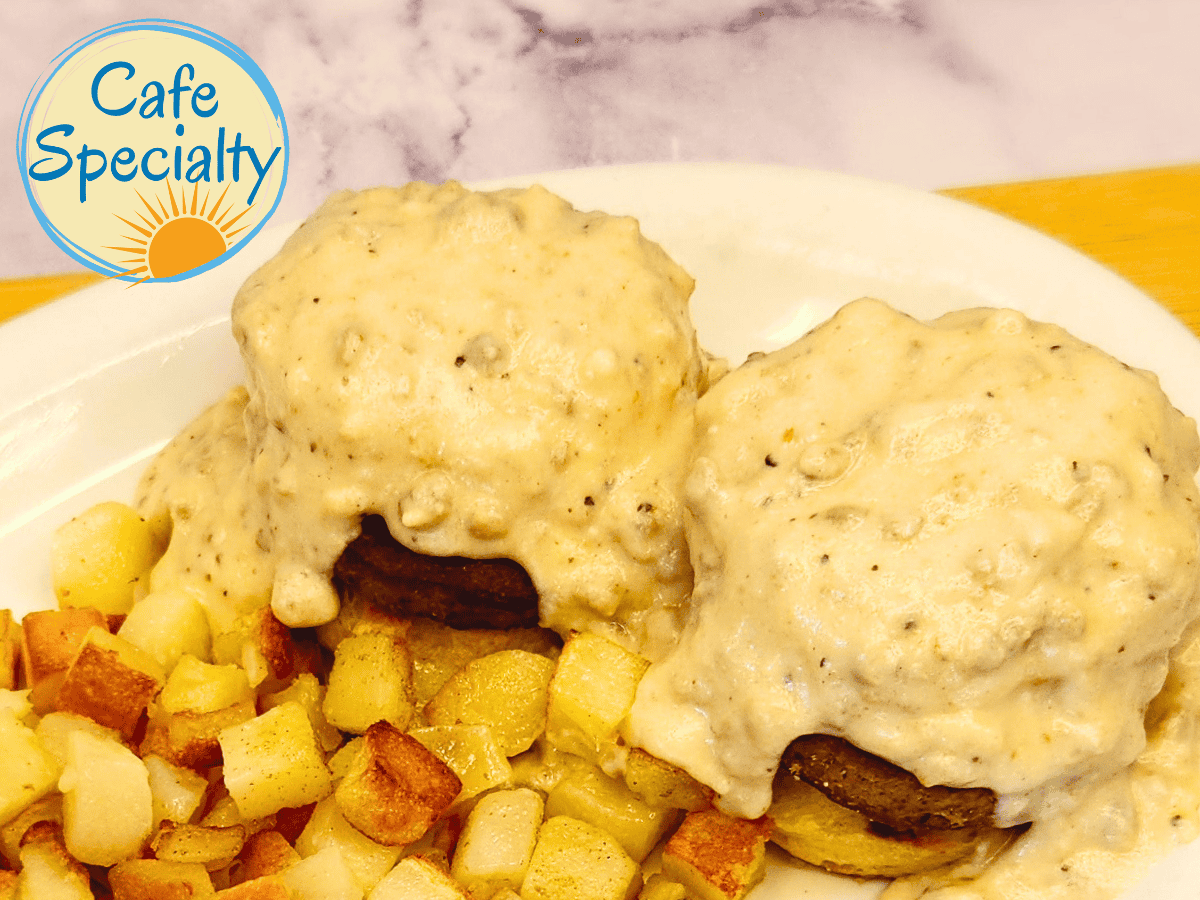 Sausage Gravy & Biscuits Half Day Cafe