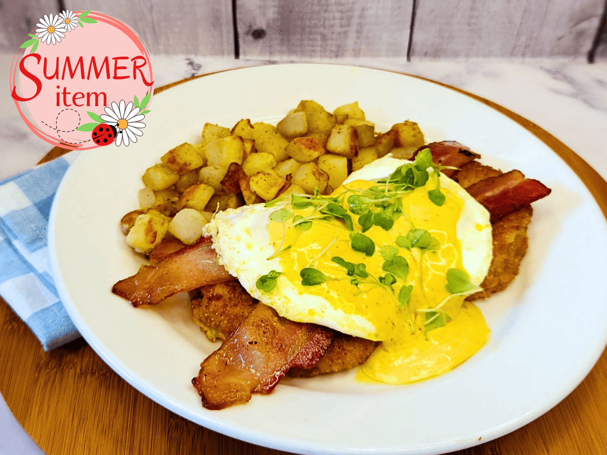 Creole Fried Green Tomato Benedict Half Day Cafe